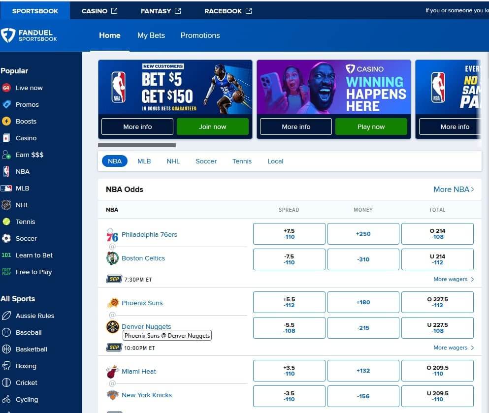 FanDuel Maryland Screenshot