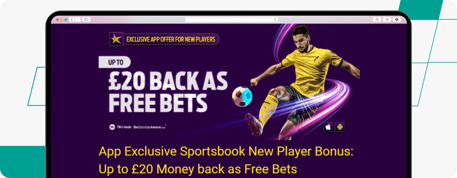 Screenshot of Hollywoodbets Exclusive App New Player Sportsbook Bonus